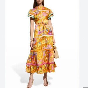 CeliaB Lobelia Tiered Floral Dress Size Medium EUC